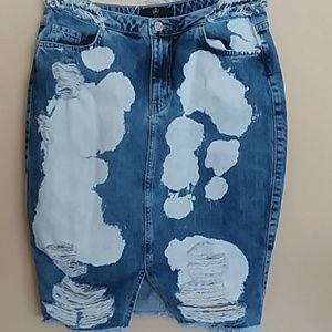 Missguided Denim Skirt